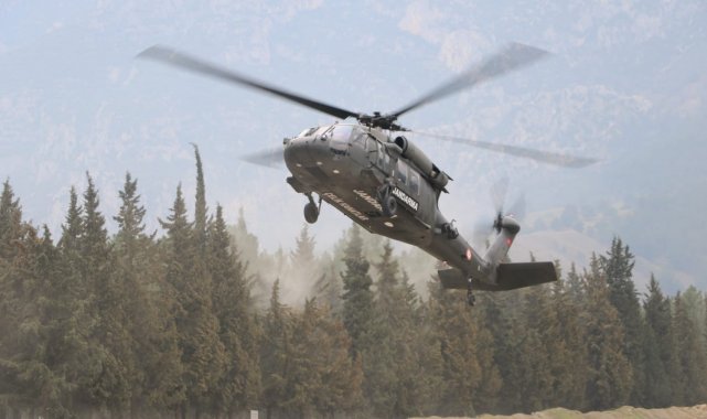 Jandarma ve emniyetten helikopter destekli denetim