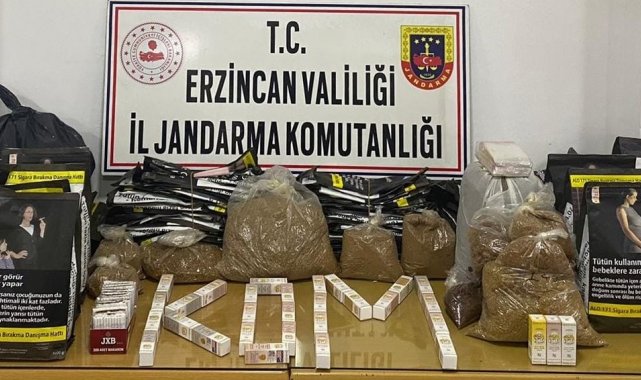 Jandarmadan kaçak sigara operasyonu