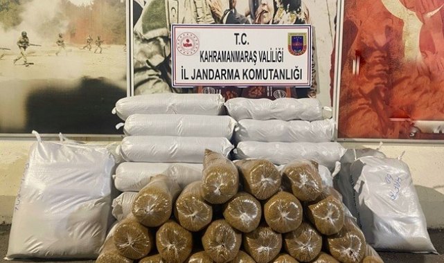 Kahramanmaraş'ta 470 kilogram kaçak tütün ele geçirildi