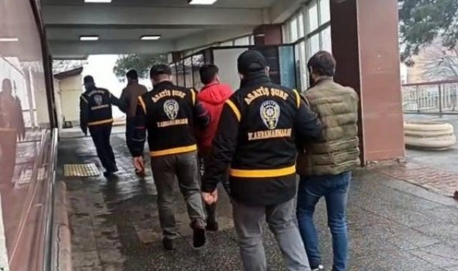 Kahramanmaraş&#039;ta aranan 110 kişiden 62&#039;si tutuklandı