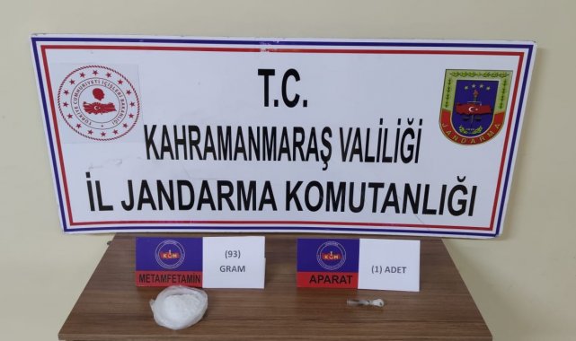 Kahramanmaraş'ta bir şahıs uyuşturucu ile yakalandı