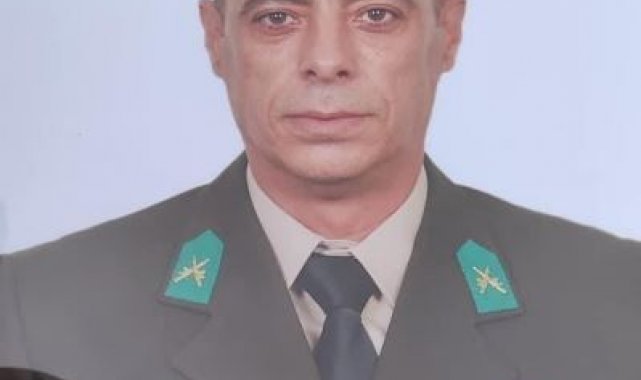 Kalp krizine yenik düşen kıdemli astsubay son yolculuğuna uğurlandı