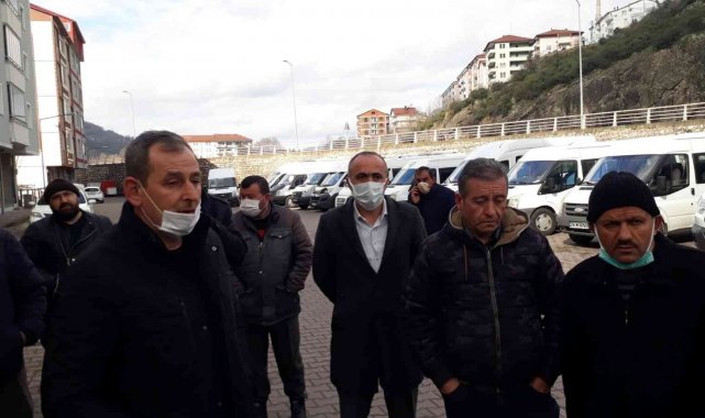 Karabük&#039;te öğrenci servis şoförleri kontak kapattı