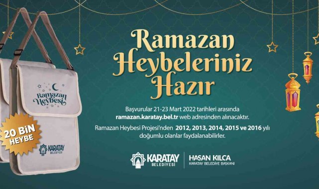 Karatay Belediyesi'nden çocuklara özel Ramazan heybesi