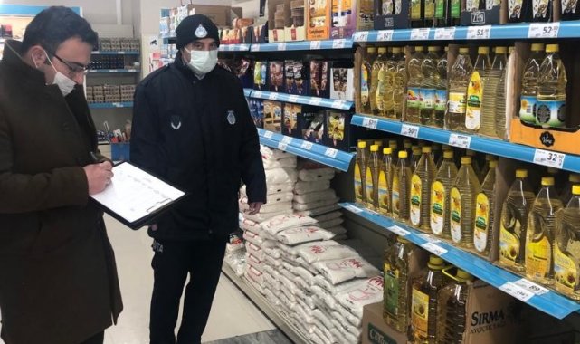 Kars'ta marketler denetleniyor