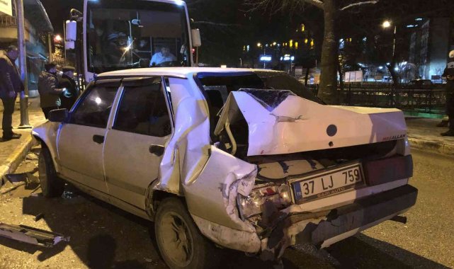 Kastamonu&#039;da buzlanma kazaları beraberinde getirdi