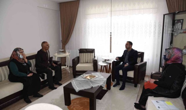 Kaymakam Aslan&#039;dan şehit ailelerine ziyaret
