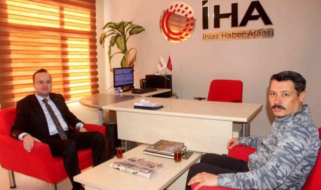 Kaymakam Aslantürk'ten İHA'ya ziyaret