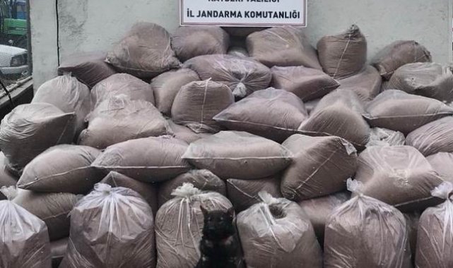 Kayseri&#039;de 3 ton 450 kilo kaçak tütün ele geçirildi