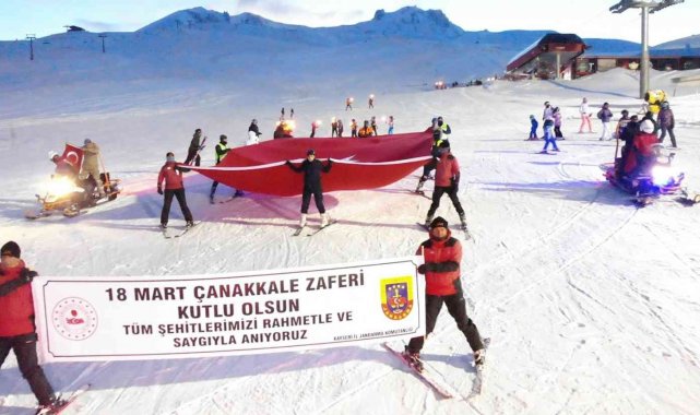 Kayseri'de jandarma ekipleri 18 Mart'ı böyle andı