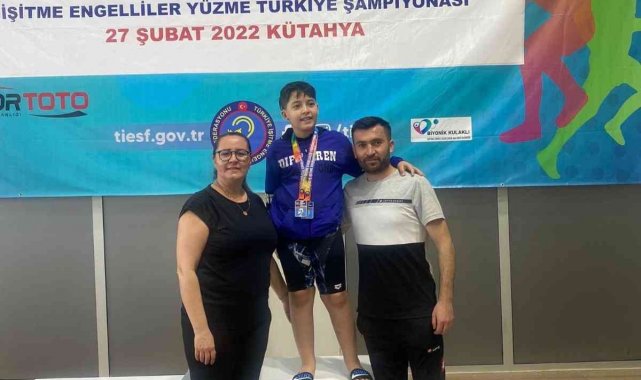 Kayserili sporcular, İşitme Engelliler Yüzme'de 11 madalya kazandı
