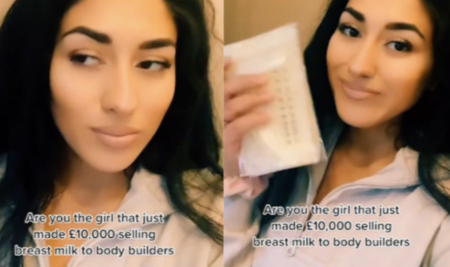 Kendi Sütünü pazarlıyor! Sütünü erkeklere satan kadının kazandığı para inanılmaz