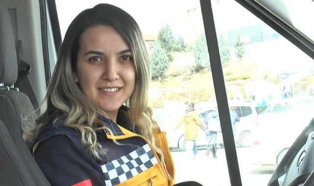 Kentin ilk ve tek kadın ambulans şoförü oldu