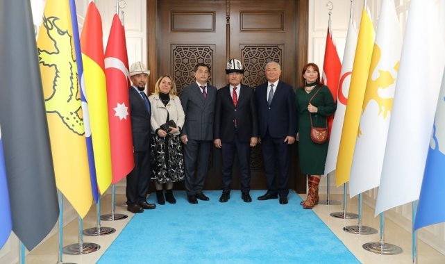 Kırgızistan heyetinden Başkan Güder&#039;e kardeşlik ziyareti