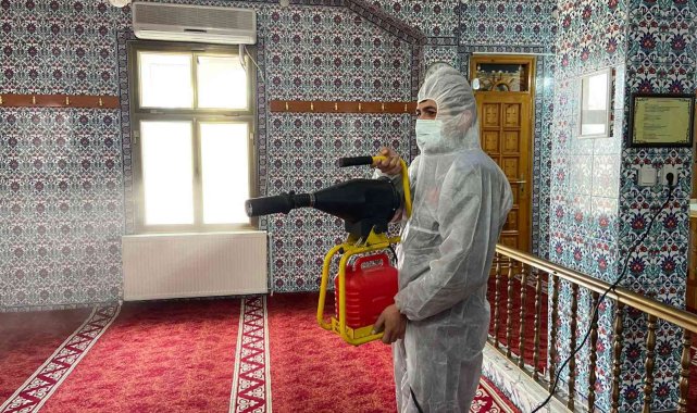Kırıkkale&#039;de Ramazan ayı öncesi camiler dezenfekte edildi