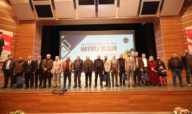 Kocaeli'de 740 hak sahibi tapularına kavuştu