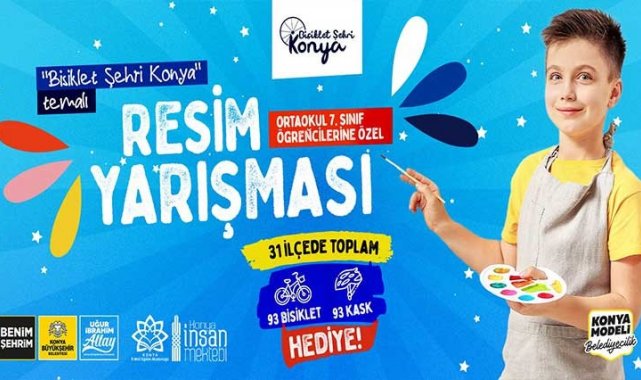 Konya Büyükşehir&#039;den &quot;Bisiklet Şehri Konya&quot; temalı resim yarışması