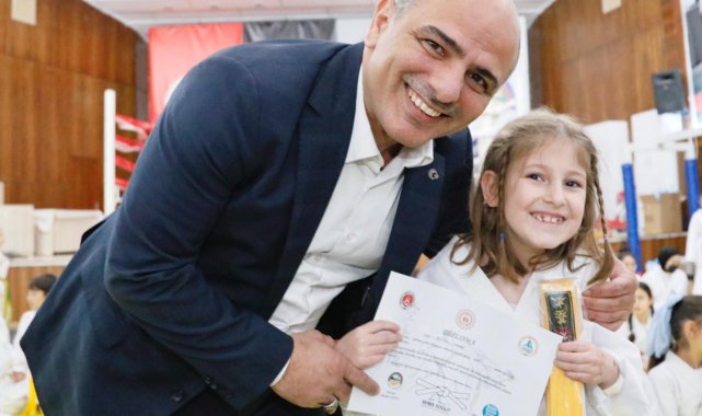 Körfez'de 105 sporcuya yeni kuşak