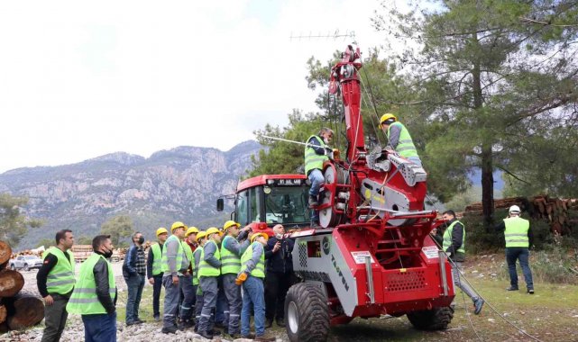 Köyceğiz'de havai hat operatörlüğü eğitimi
