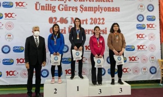 Köyceğizli Kaya, Ünilig Güreş Müsabakasında Türkiye şampiyonu oldu