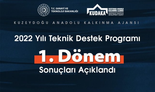 KUDAKA teknik destek programı 1. dönem sonuçları açıklandı