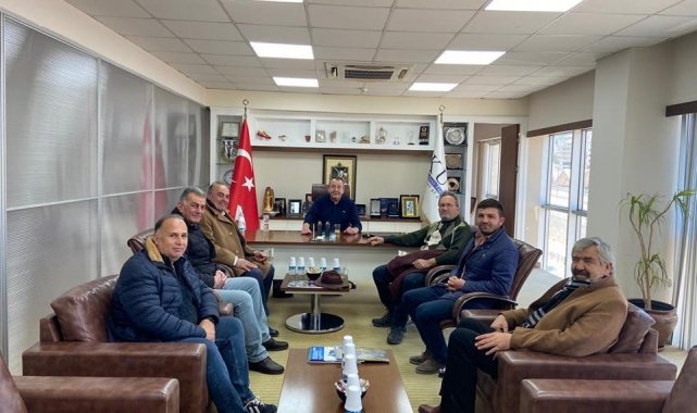 Kuşadası Gazeteciler Derneği'nin yeni yönetiminden KUTO'ya nezaket ziyareti