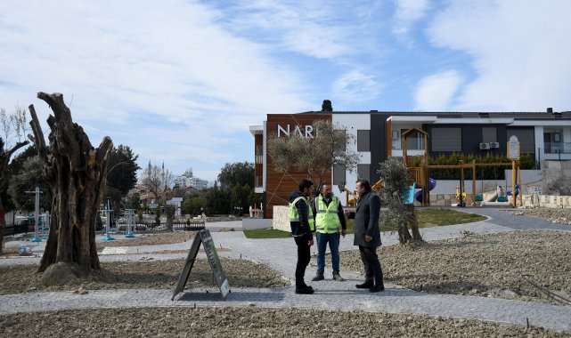 Kuşadası'nda futbol temalı parkta sona yaklaşıldı