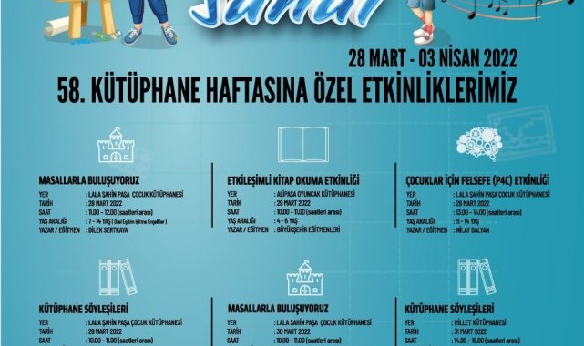 Kütüphanede şenlik var