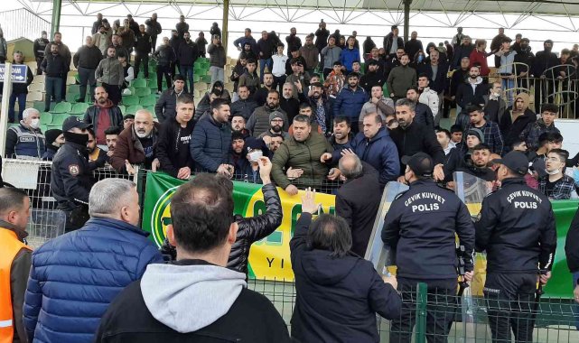 Maç sonrası gerginlik yaşandı
