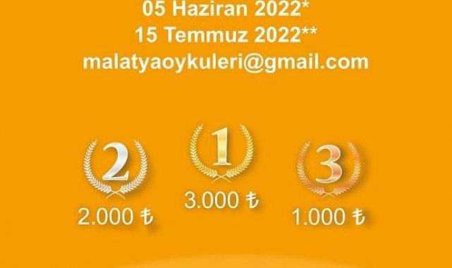 Malatya öyküleri yarışması açıldı