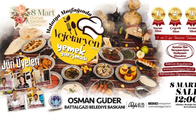 Malatya'nın vejetaryen mutfağı Battalgazi'de yarışacak