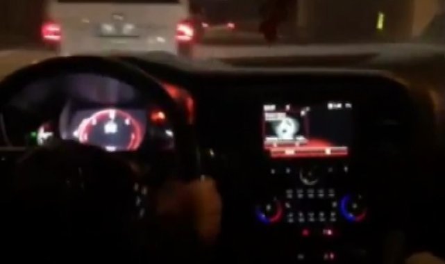 Maltepe'de makas atan sürücü o anları sosyal medyada paylaştı