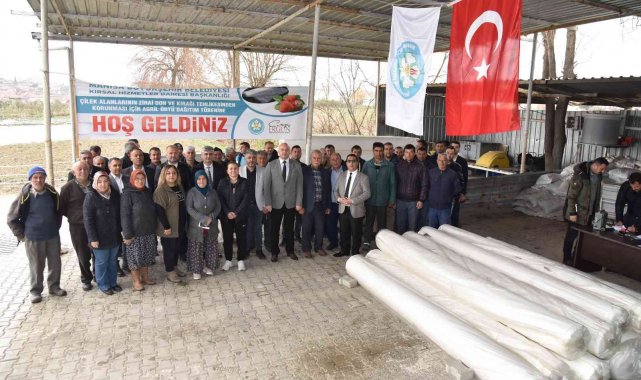 Manisa Büyükşehir Belediyesinden çilek üreticilerine destek
