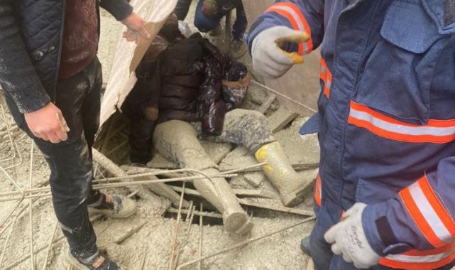 Mardin OSB'de inşaat çöktü, 1 işçi yaralandı