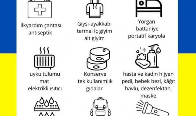 Menteşe'de Ukrayna'ya yardım kampanyası