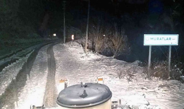 Menteşe'nin yüksek kesimlerinde kar mesaisi