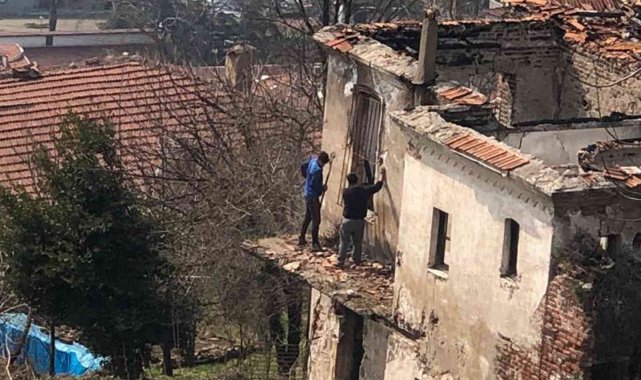 Metruk binayı kullananlar mahalleliyi bezdirdi