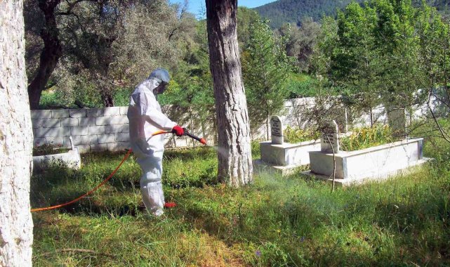Mezarlıklarda Ramazan temizliği