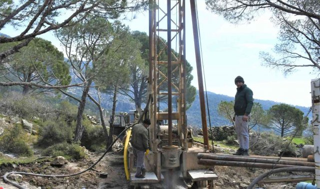 Milas Sakarkaya&#039;da içme suyu için sondaj çalışması başlatıldı