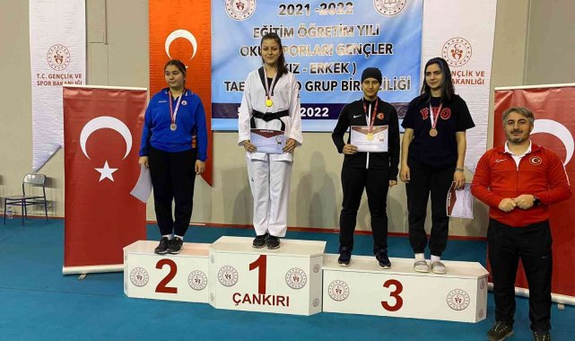 Milli sporcu Livanur Tiryakioğlu, Çankırı&#039;dan şampiyonlukla döndü
