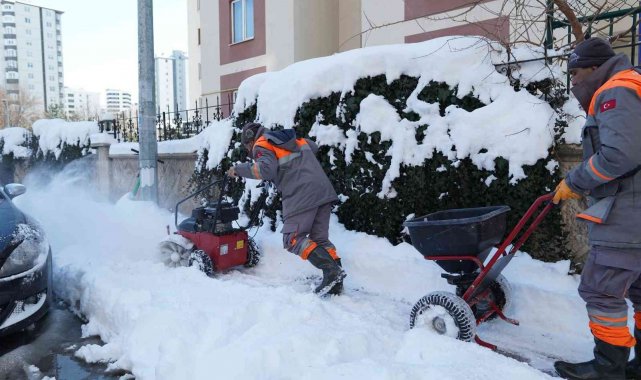 Mini kar temizleme araçları sahada