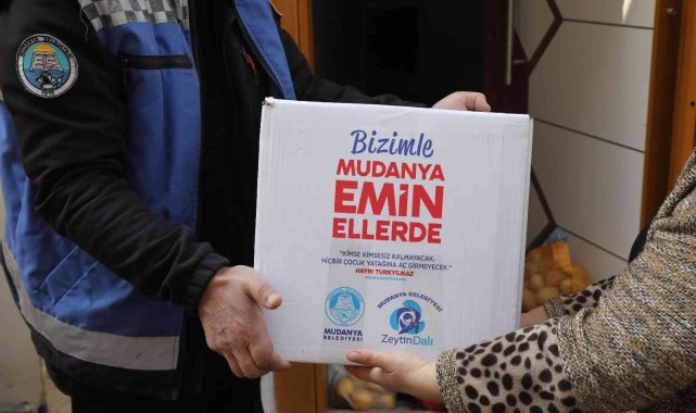 Mudanya Belediyesi&#039;nden ihtiyaç sahiplerine Ramazan paketi