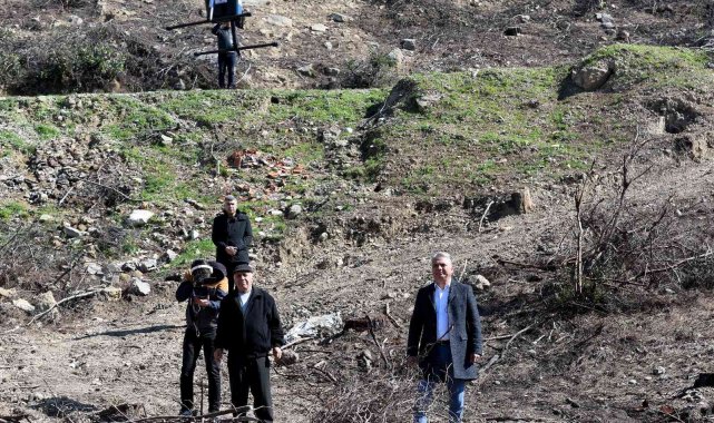 Muratpaşa yanan ormanları dronla tohumluyor