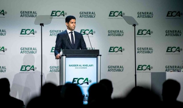 Nasser Al-Khelaifi, Avrupa Kulüpler Birliği'nin Viyana'daki Genel Kurulu'nda konuştu