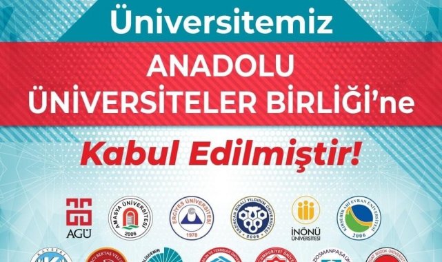 Niğde Ömer Halisdemir Üniversitesi, Anadolu Üniversiteler Birliğine kabul edildi