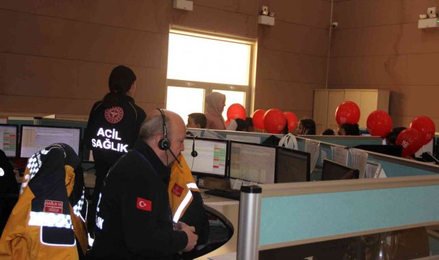 Öğrenciler 112 Çağrı Merkezini gezdi