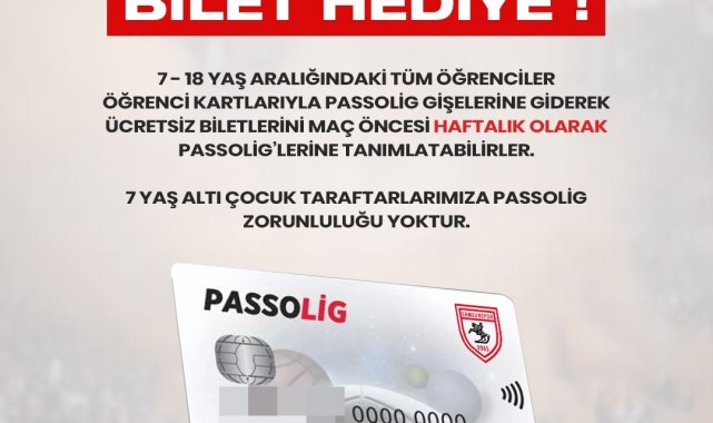 Öğrencilere Samsunspor maçları ücretsiz
