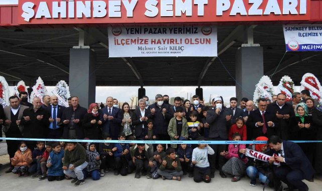 Oğuzeli Semt pazarı törenle hizmete açıldı