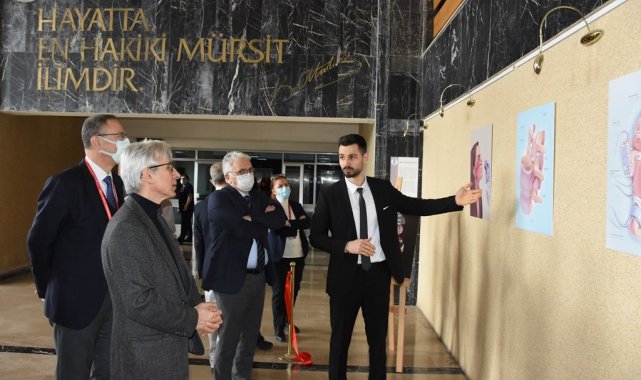 OMÜ Tıp Fakültesi&#039;nde Kişisel Medikal İllüstrasyon Sergisi