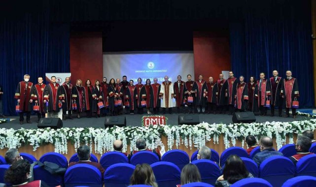OMÜ&#039;de 107 profesör ve 61 doçent biniş giydi